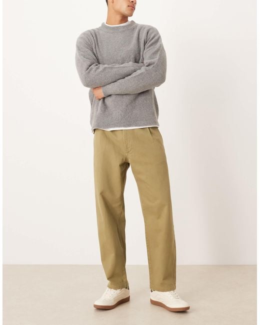 ASOS Natural Relaxed Tapered Pants for men