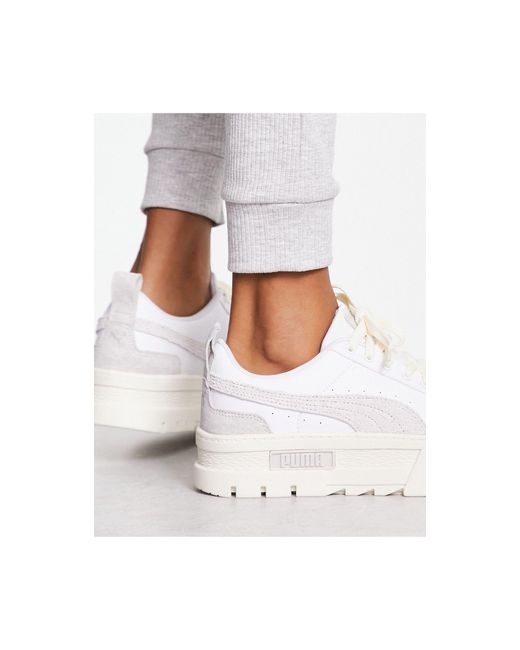 Mayze - sneakers bianche e grigie testurizzate neutre di PUMA in Bianco |  Lyst