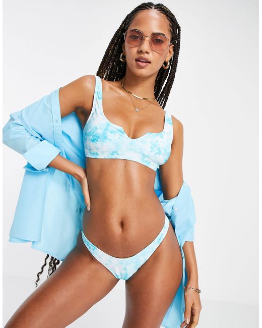 Candypants Blue High Leg Bikini Bottom