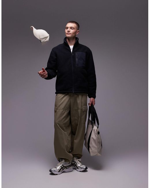ARKET – fleece-fleecejacke in Blue für Herren