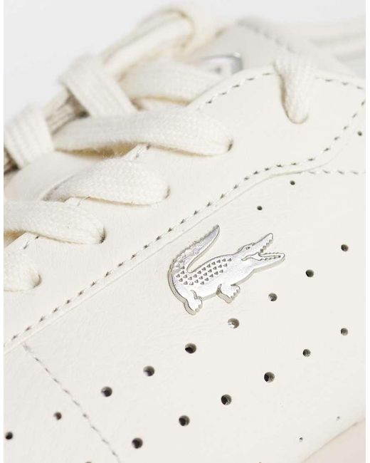 Lacoste Natural Club-low Spot Detail Gumsole Trainer