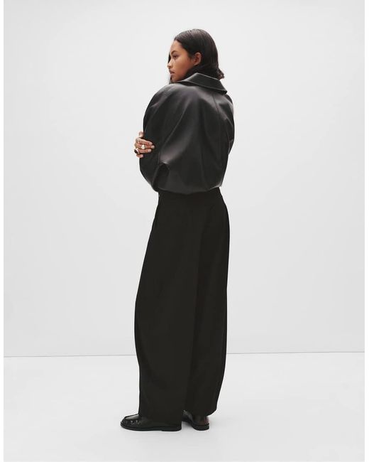 Pull&Bear Black Dressy Sarouel Trousers