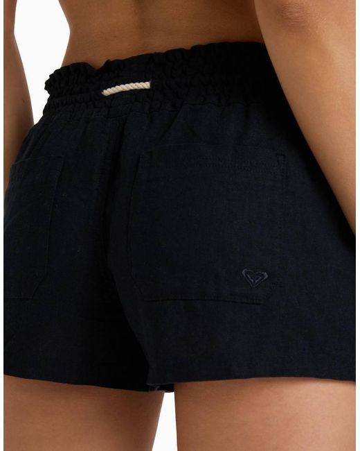 Roxy Black Oceanside Pull On Beachy Shorts