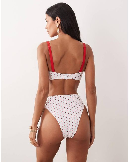 Peek & Beau White High Waist Bikini Bottom