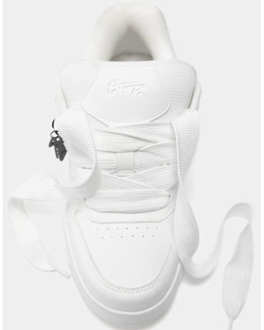 Pull&Bear White Multi-Panel Skate Trainers for men