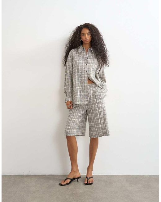 TOPSHOP Gray Co Ord Shirt