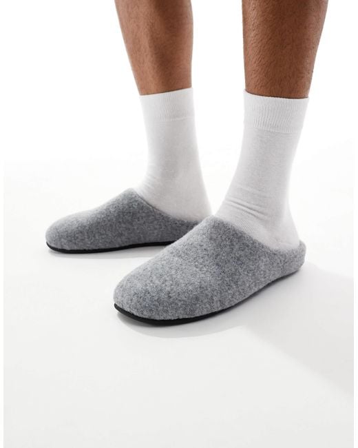 ASOS White Mule Slippers for men