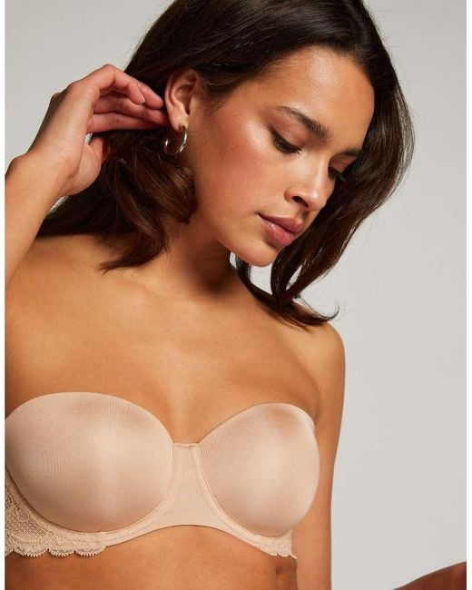 Hunkemöller Brown Angie Padded Strapless Underwired Bra