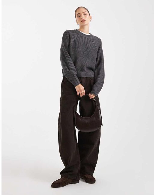 Threadbare Blue High Neck Jumper