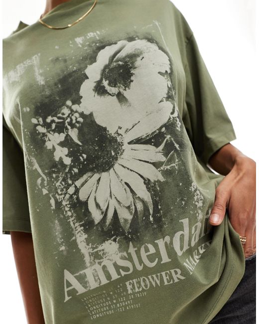 ASOS Green – boyfriend-t-shirt