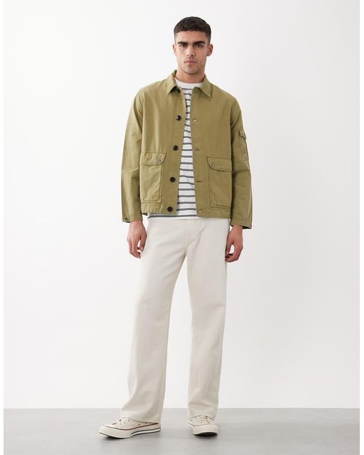 Paul Smith Natural Lightweight Cotton Linen Mix Jacket for men