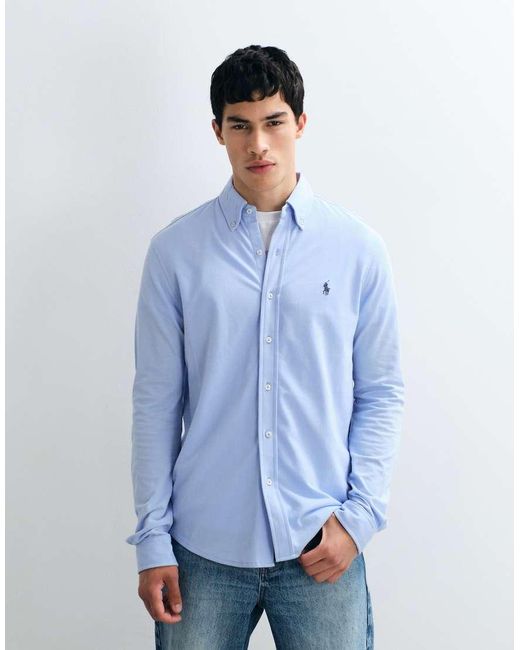 Polo Ralph Lauren Blue Longsleeve Button Up Shirt for men