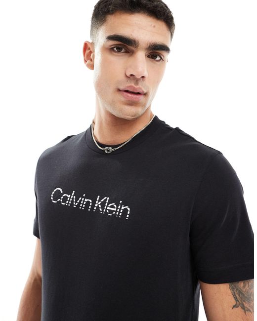 Calvin Klein Black Degrade Logo T-shirt for men