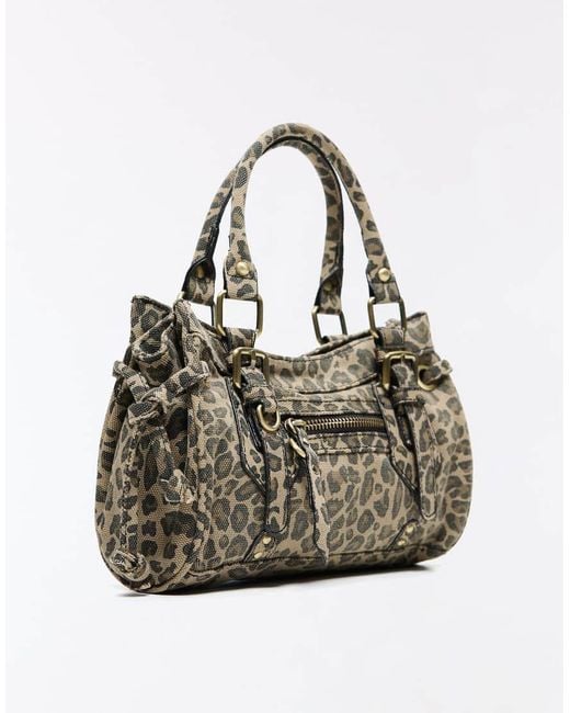 Bershka Green Mini Buckle Bag