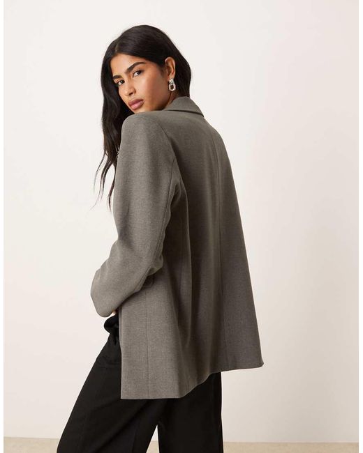 Motel Gray Maiwa Textured Blazer