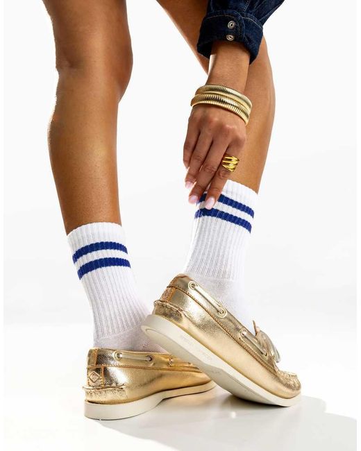 Sperry Top-Sider Metallic Authentic 2 Eye Boat Shoe