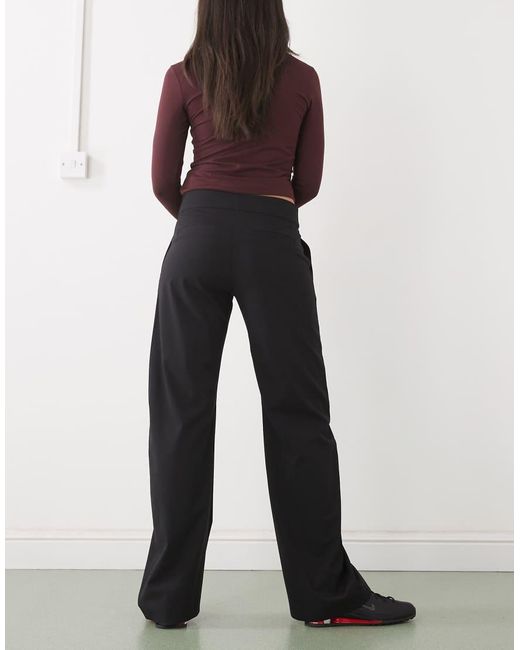 Weekday Black Wide Leg Tailored Trousers