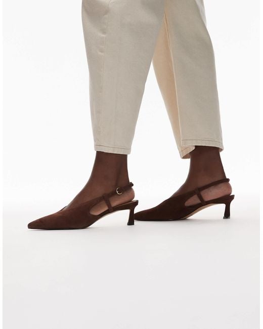 & Other Stories Brown Slingback Pointed Heels