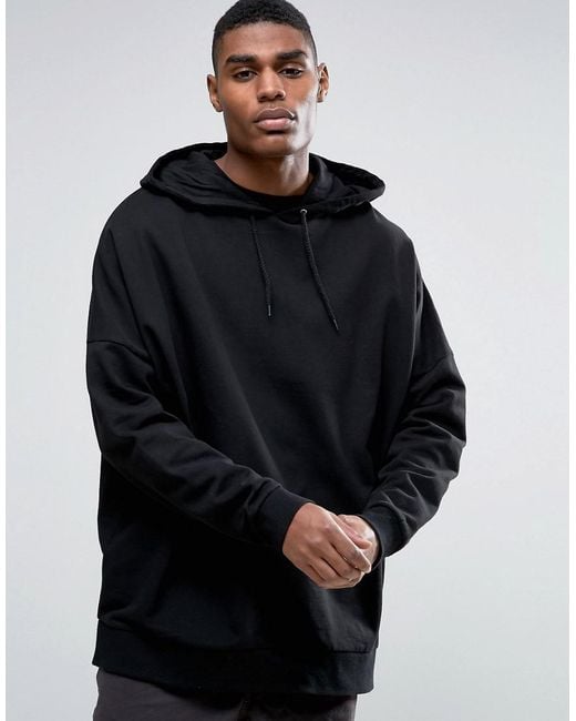 ASOS Asos Extreme Oversized Hoodie in Black for Men