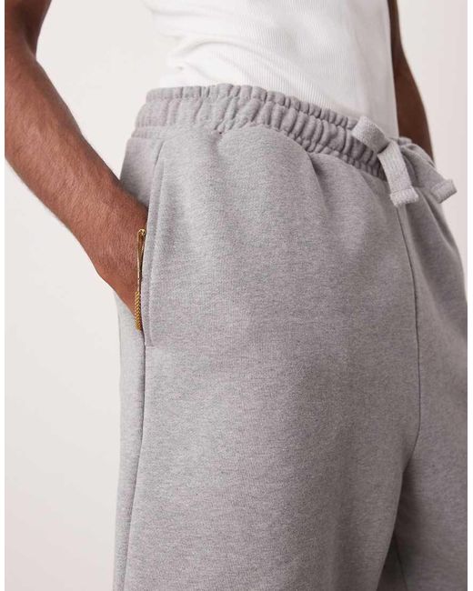 ASOS Oversized Short Van Premium 400Gsm Zware Stof in het Purple voor heren