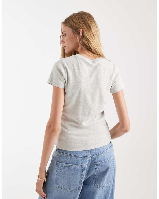 Hollister White California Logo Graphic Baby Tee