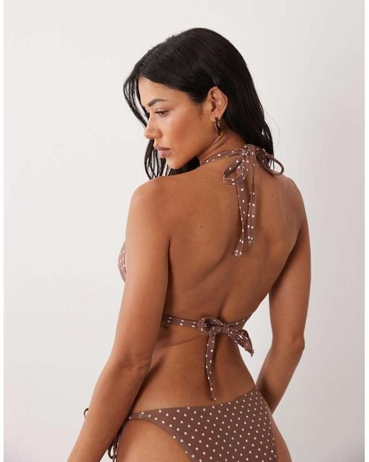 Peek & Beau Brown Triangle Bikini Top