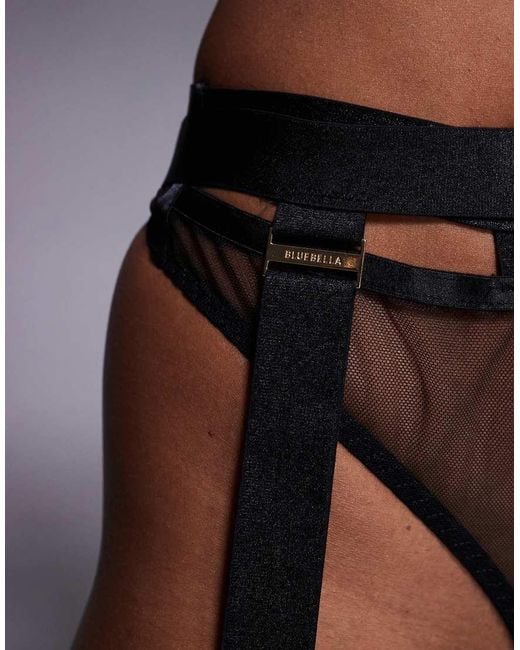 Bluebella Brown Trinity Sheer Strappy Thigh Harness