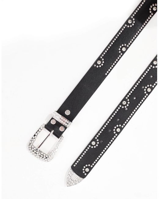 ASOS Gray Western Cowboy Studded Diamante for men