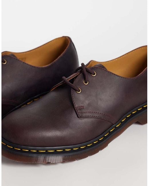 Dr. Martens Brown 1461 3 Eye Shoes for men