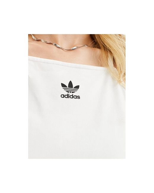 Adidas Originals White – kurz geschnittenes trägertop