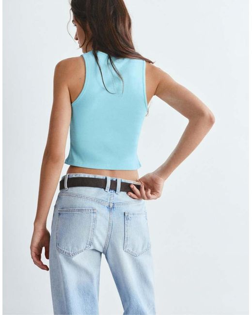 Pull&Bear Blue Tank Top
