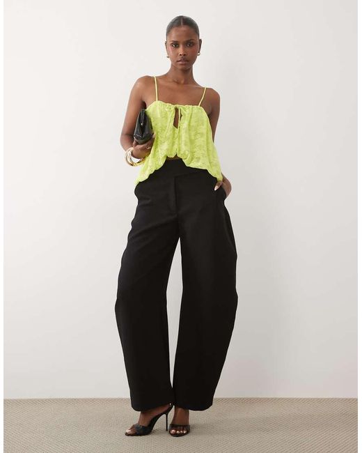 ASOS Green Co-ord Lace Bubble Hem Cami Top