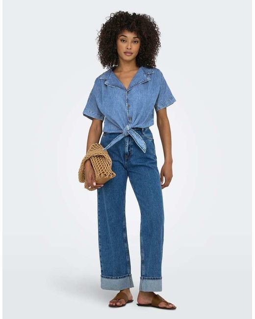 ONLY Blue Denim Shirt