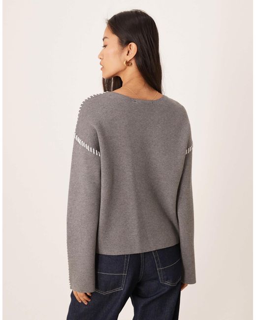 Y.A.S Gray – strickpullover