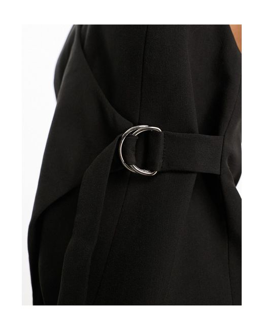 Collusion Black Tailored Fitted Waistcoat Co-ord