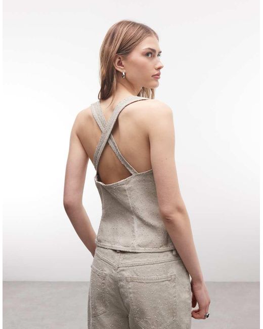Weekday Gray Two-way Zip Top Co-ord