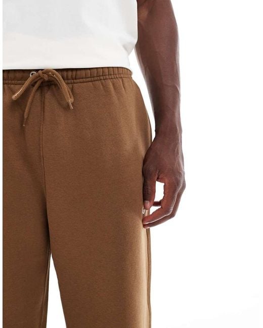 Nike Brown Club Straight Leg joggers for men