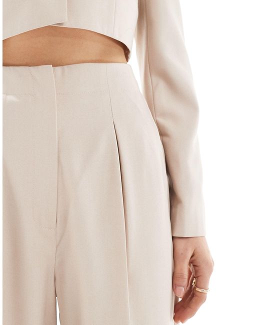 Miss Selfridge White High Waisted Wide Leg Trouser Co Ord