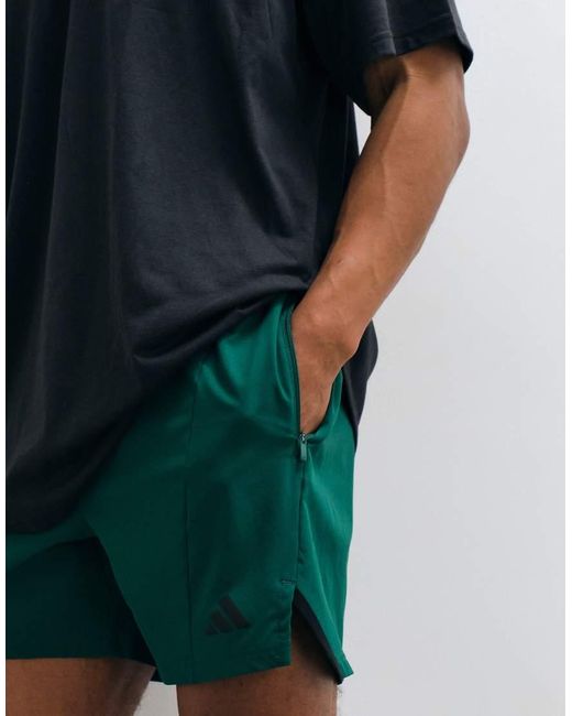 Adidas Originals Green Adidas Training D4t Shorts for men
