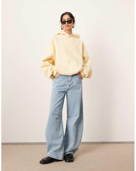 ASOS Blue Oversized Premium Heavy Weight Hoodie