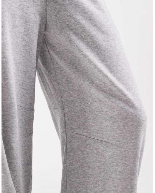 ASOS White Barrel Leg Brushback joggers