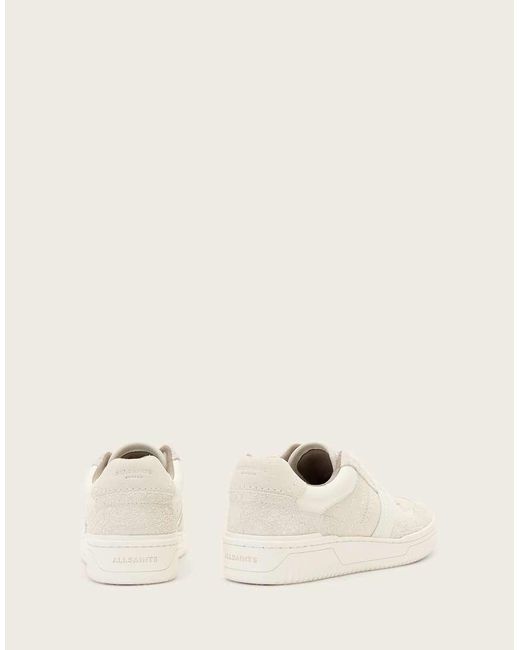 AllSaints Natural Vix Leather Logo Trainer