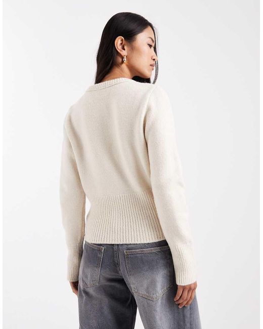 Cardigan Vestibilità Classica di ASOS in White