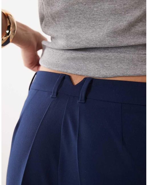 ASOS Blue Tailored Slim Straight Pants