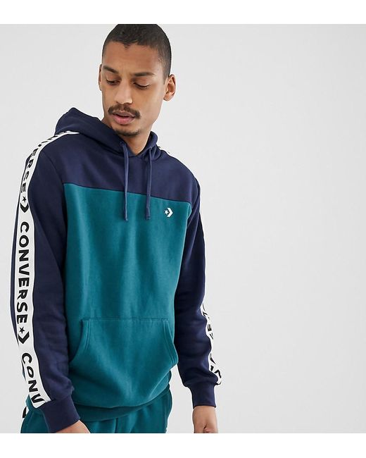 blue converse hoodie