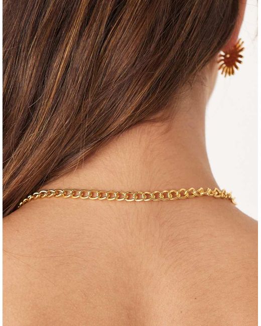 Orelia Ketting Met Gesmolten Zon En T-Bar in het Natural