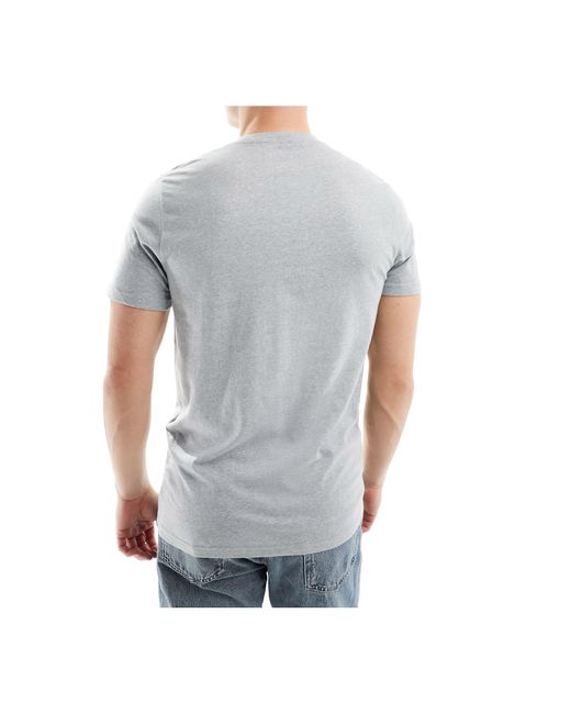 Confezione da 3 t-shirt bianca, grigia e nera di Hollister in White da Uomo