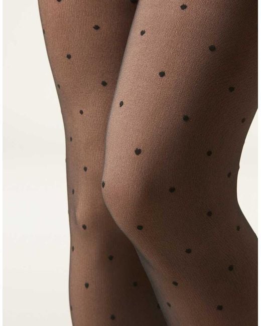 Calzedonia Black 30 Denier Sheer-Effect Thermal Tights