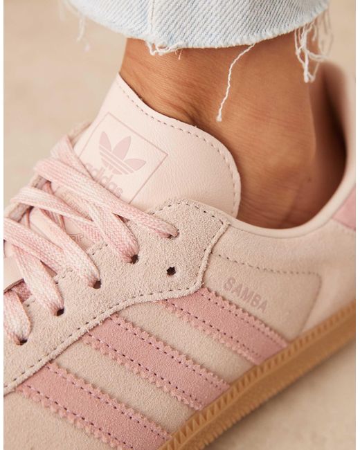Samba og - baskets - clair Adidas Originals en coloris Pink