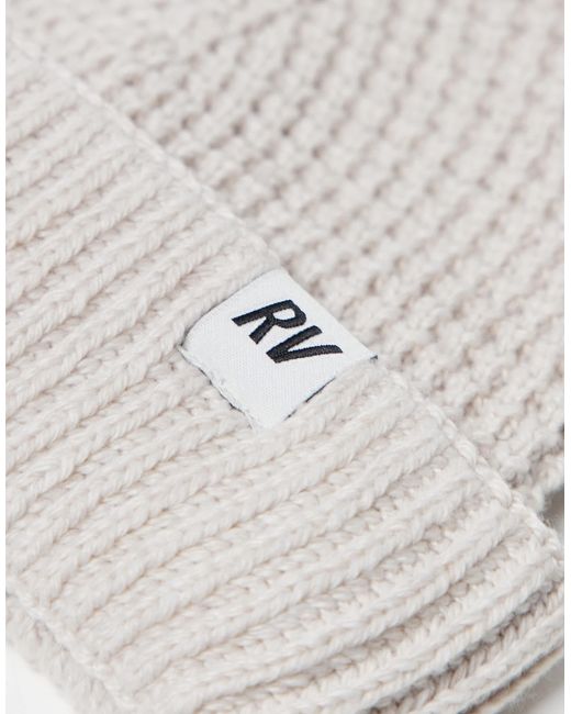 Reclaimed (vintage) Natural Unisex Waffle Beanie